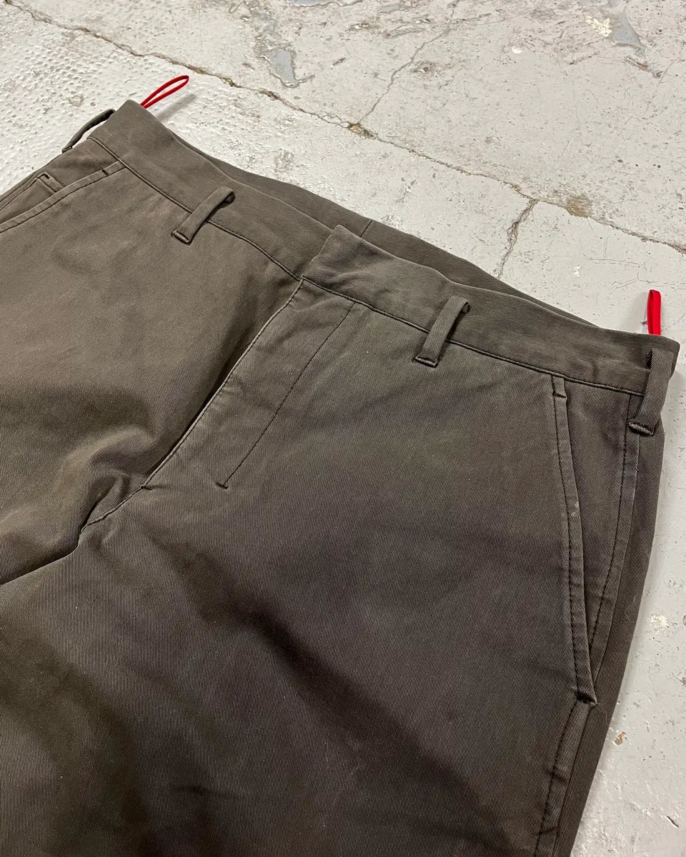 2000s Prada Brown Linea Rossa Cozy Pants - Image 6