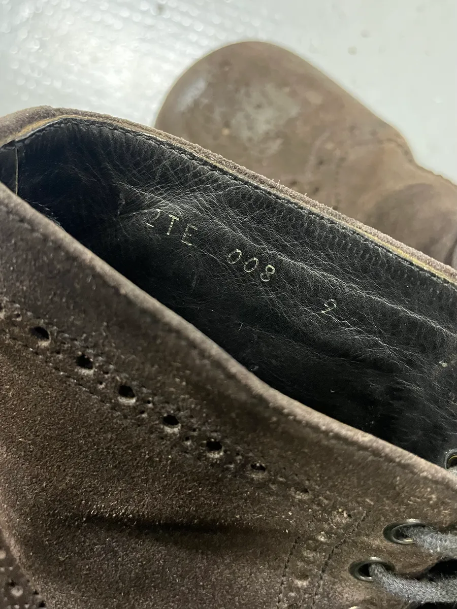 2000s Prada Brown Suede Leather Lace-Up Boots - Image 7