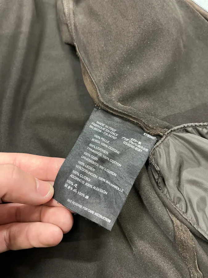 2000s Prada Brown Suede Leather Zip-up Jacket - Image 12