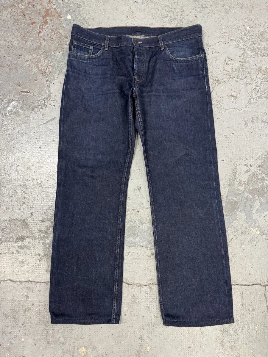 2000s Prada Brut Navy Denim Jeans - Image 7