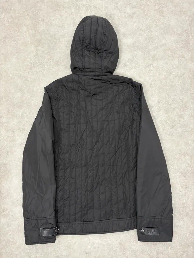 2000s Prada Cozy Black Quilted Puffer Jacket - Image 6