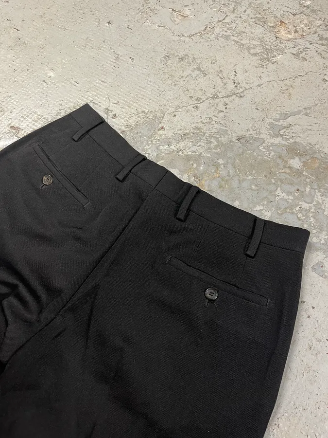 2000s Prada Cozy Tailored Black Pants - Image 9