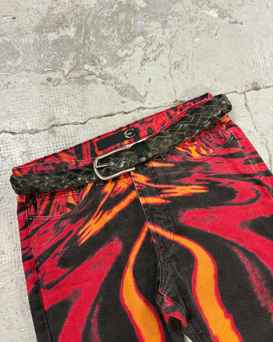 2000s Prada Dark Brown Woven Leather Belt