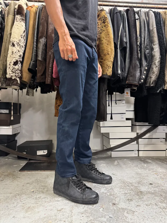 2000s Prada Dark Denim Jeans - Image 3