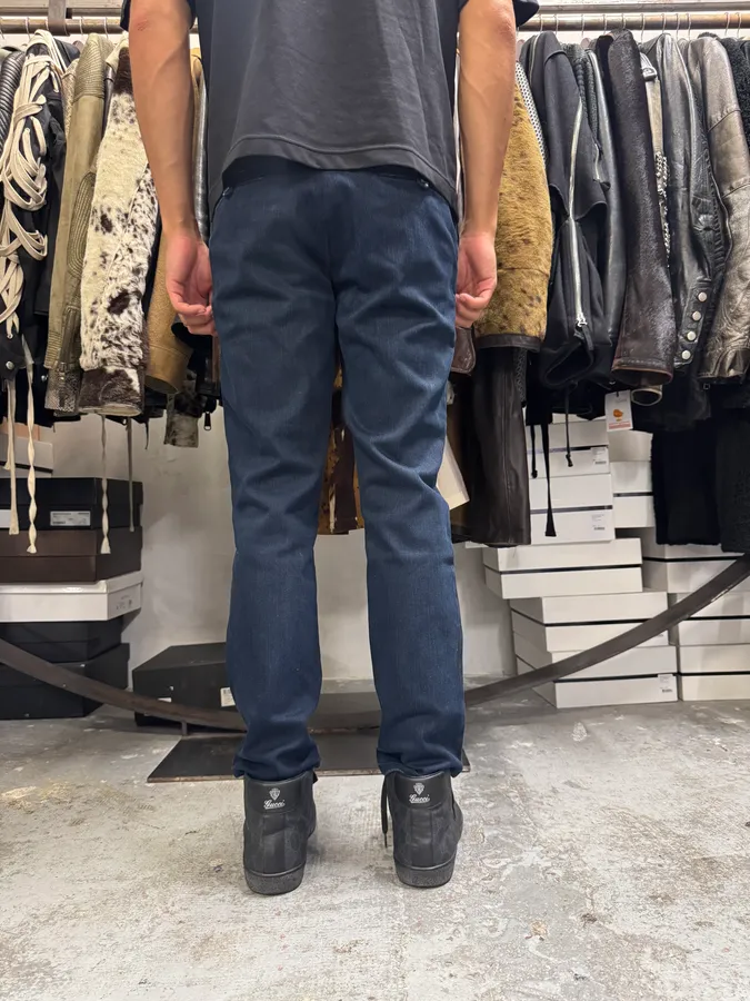 2000s Prada Dark Denim Jeans - Image 4