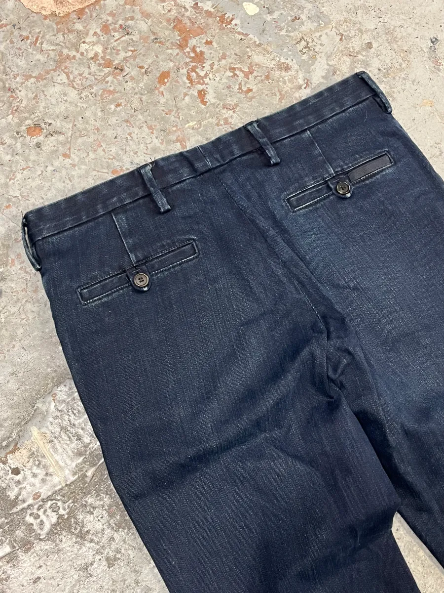 2000s Prada Dark Denim Jeans - Image 7