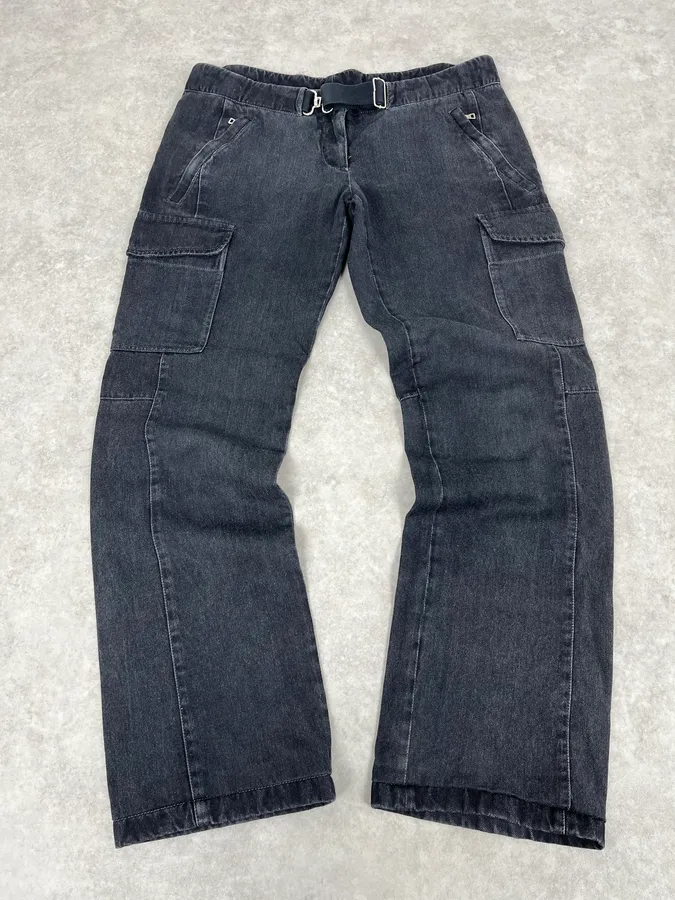 2000s Prada Dark Grey Cargo Pants