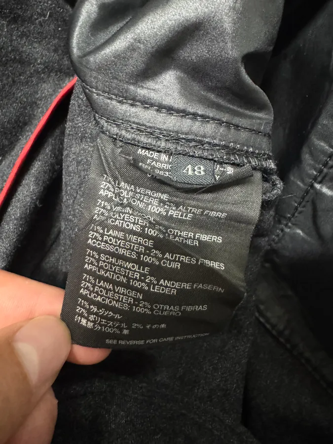 2000s Prada Dark Grey Wool Pants - Image 7