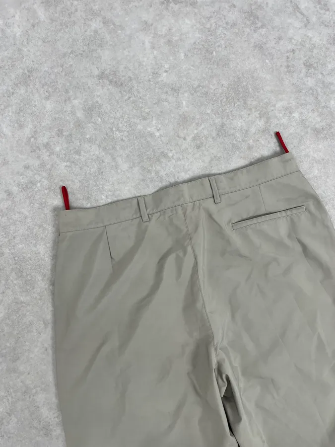 2000s Prada Grey Cozy Straight Pants - Image 7