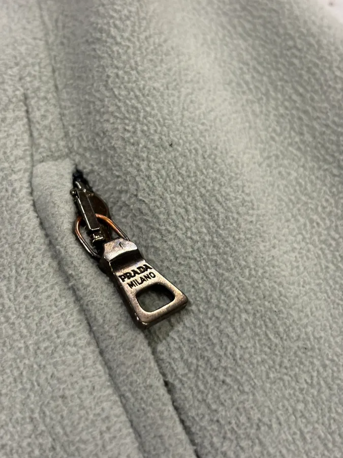 2000s Prada Grey Fleece Linea Rossa Vest - Image 7