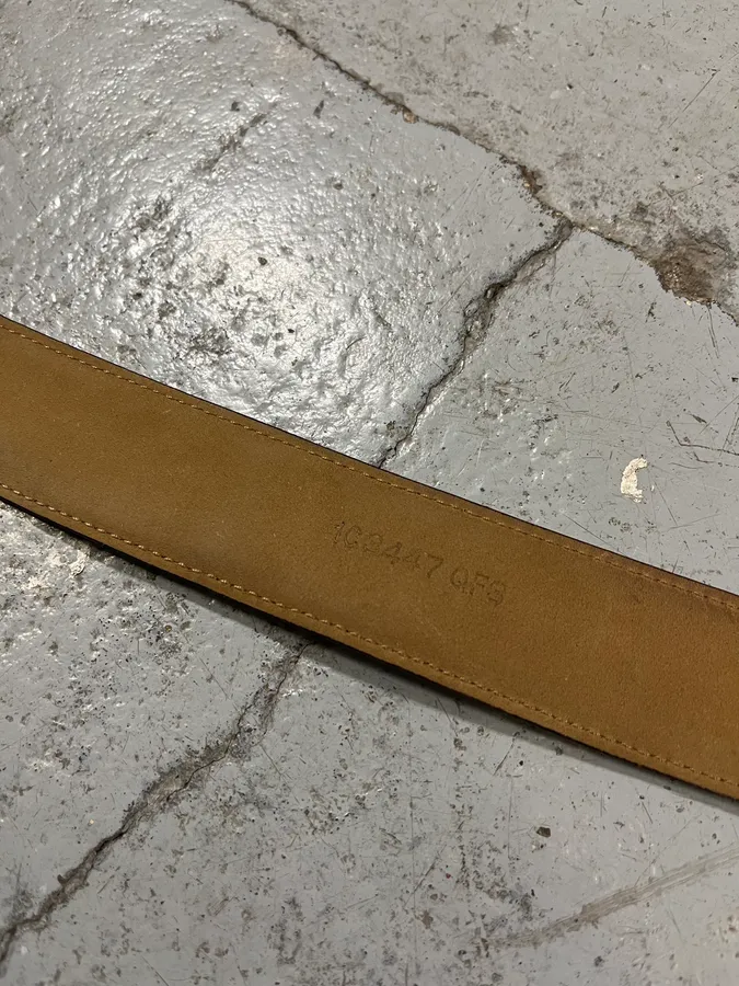2000s Prada Leopard Pony Hair Leather Belt - Image 9