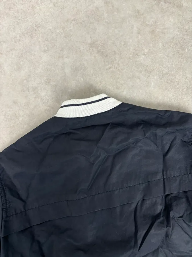 2000s Prada Light Nylon Navy Obscure Bomber Jacket - Image 6
