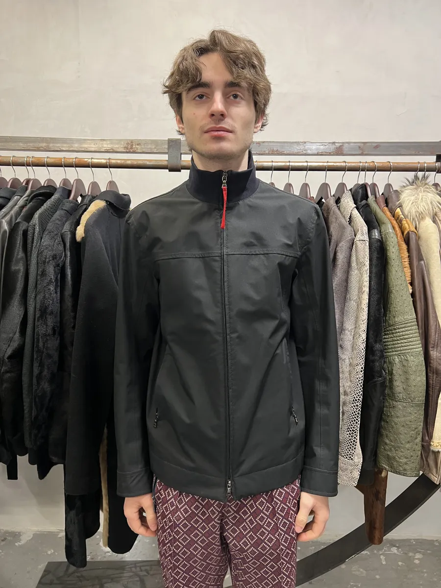 2000s Prada Light Tactical Black Nylon Gore-Tex Jacket - Image 3