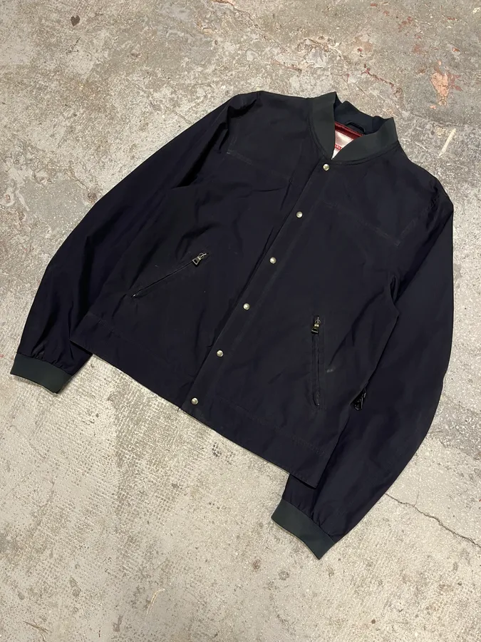 2000s Prada Light Tactical Gore-Tex Navy Jacket - Image 4
