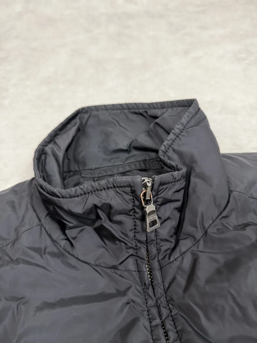 2000s Prada Linea Rossa Black Nylon Jacket - Image 7