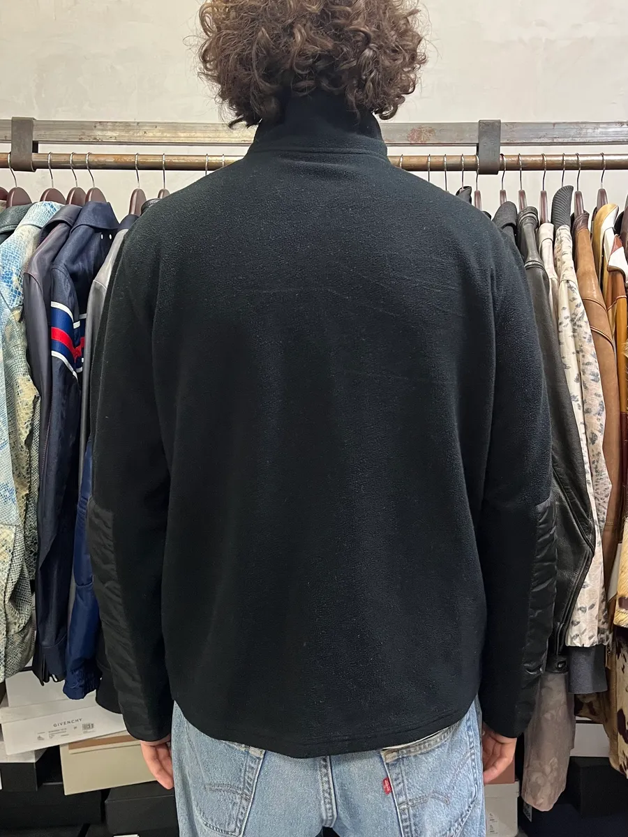2000s Prada Linea Rossa Black Padded Zip-up Fleece - Image 4