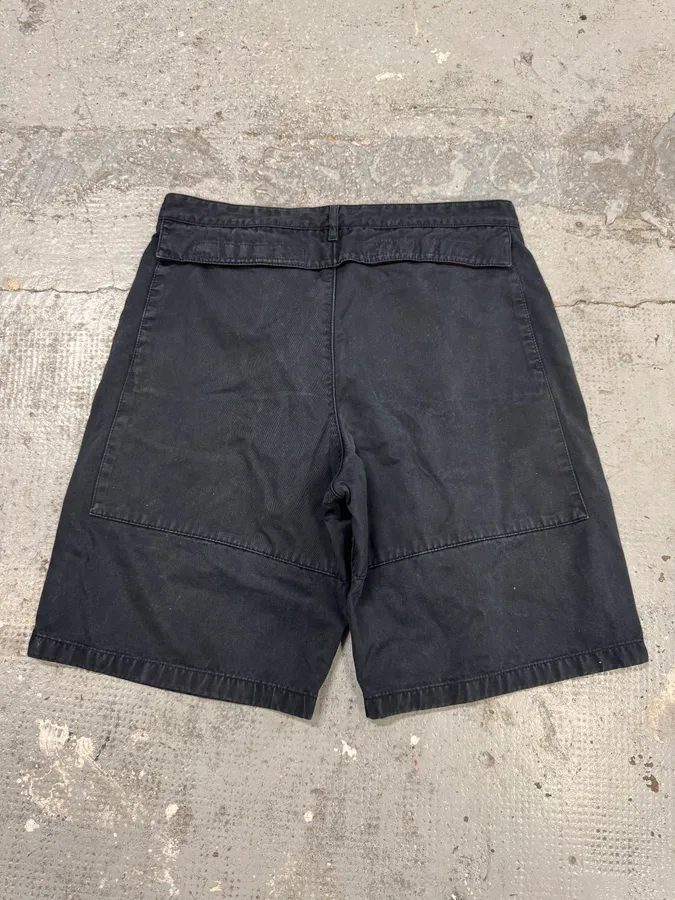 2000s Prada Linea Rossa Black Shorts - Image 8