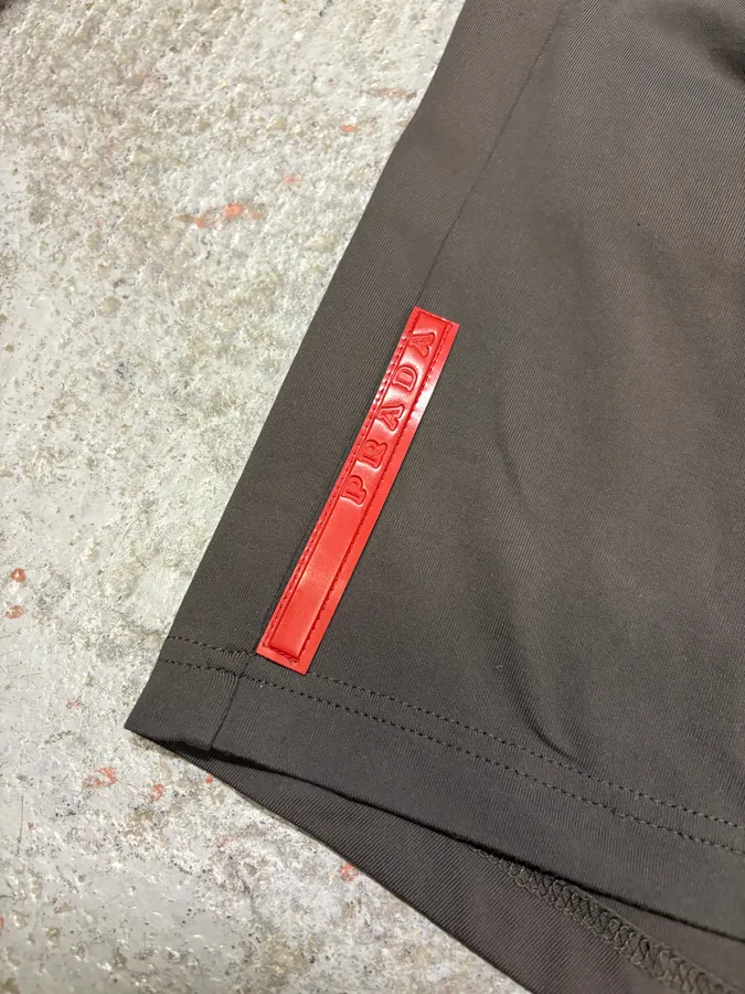 2000s Prada Linea Rossa Brown Tactical Longsleeves - Image 8