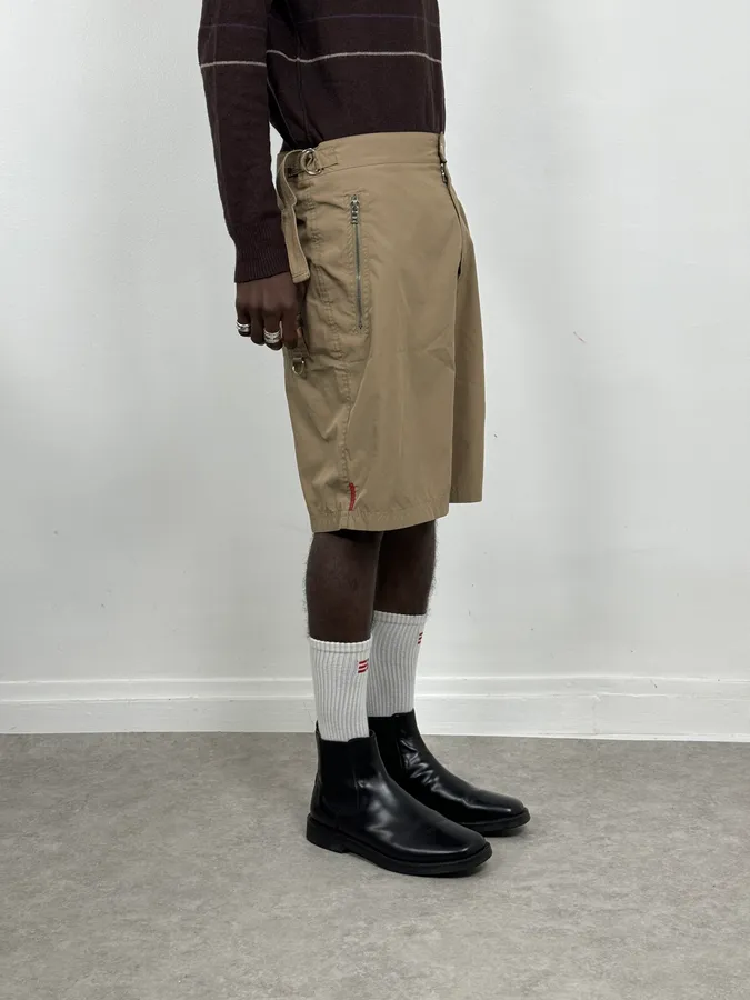 2000s Prada Linea Rossa Cozy Shorts - Image 2