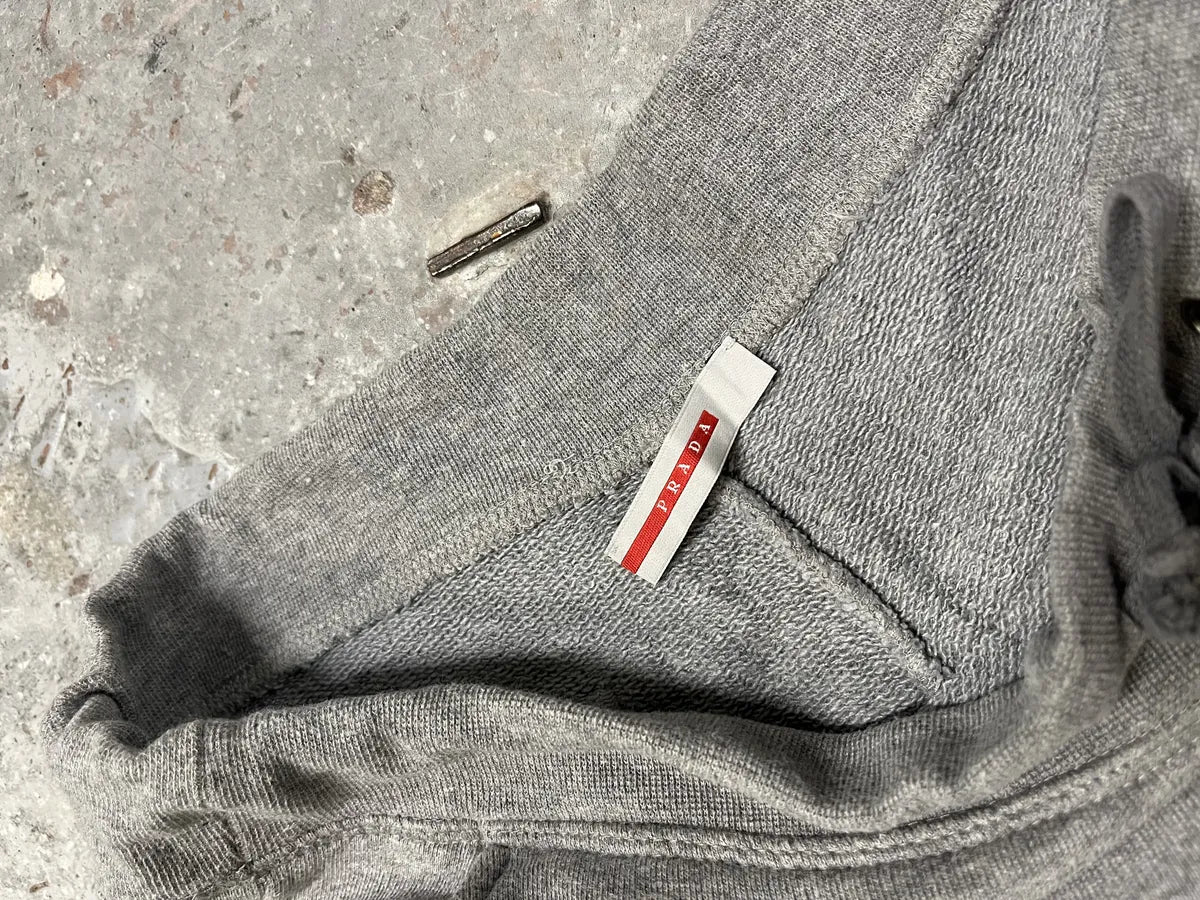 2000s Prada Linea Rossa Grey Cozy Suitpants - Image 7