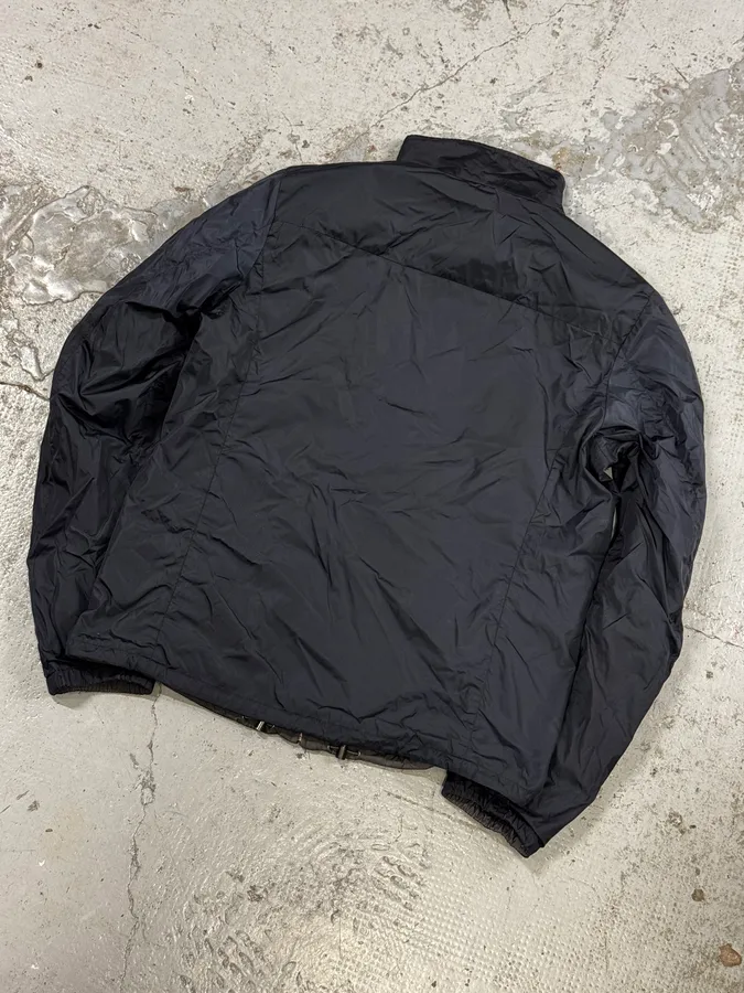 2000s Prada Linea Rossa Navy & Grey Reversible Nylon Jacket - Image 10