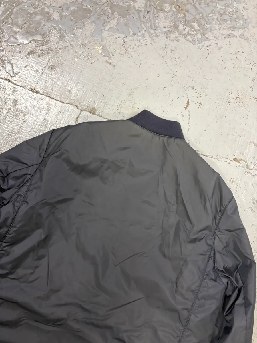 2000s Prada Linea Rossa Navy Nylon Logo Windbreaker Jacket - Image 6