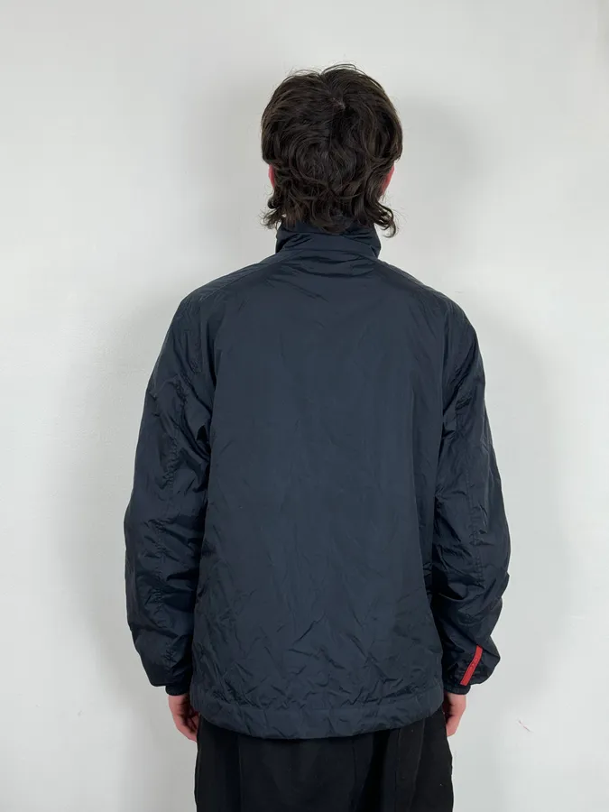 2000s Prada Linea Rossa Navy Windbreaker Jacket - Image 3
