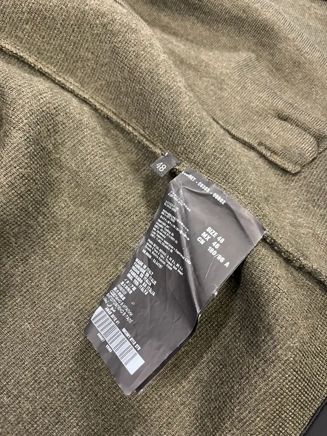 2000s Prada Linea Rossa Olive Zip-up Sweater - Image 12