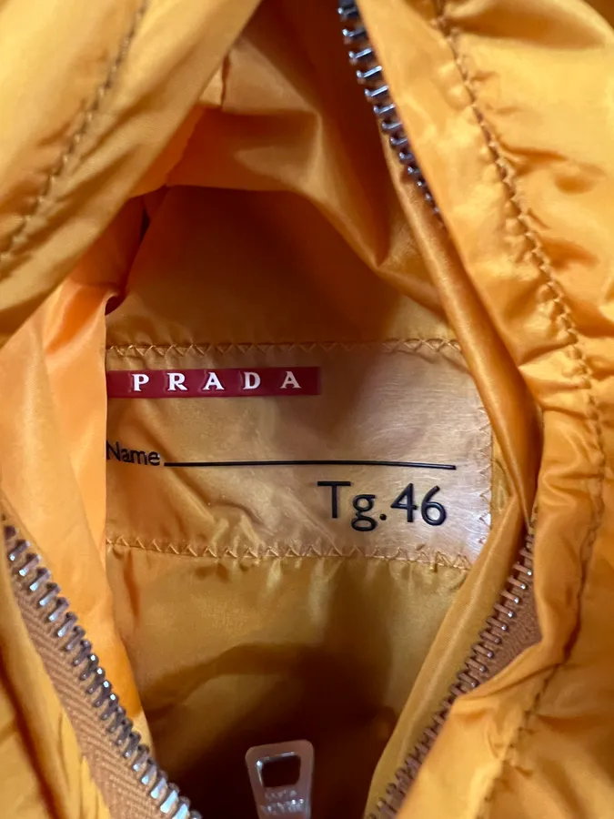 2000s Prada Linea Rossa Reversible Nylon Orange Jacket - Image 10