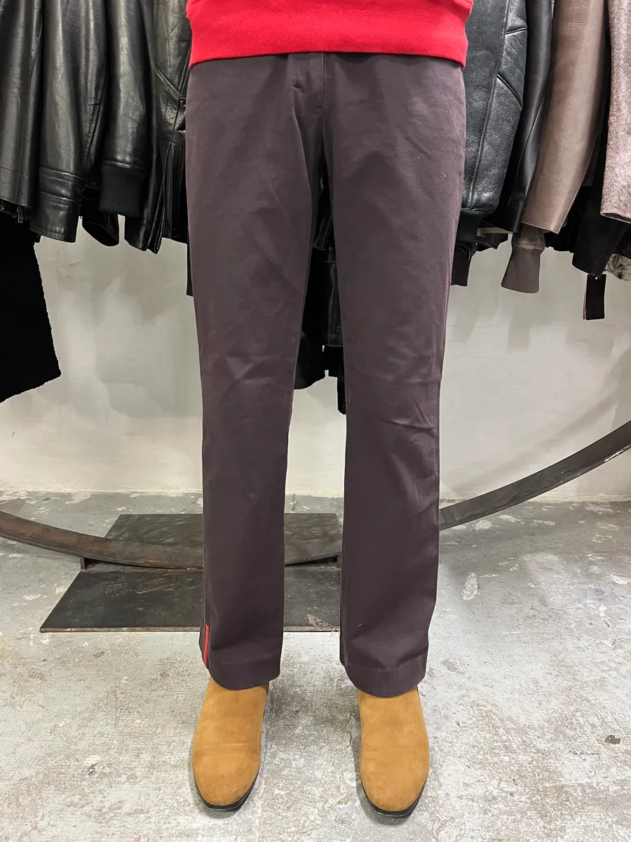 2000s Prada Linea Rossa Sport Purple Pants - Image 3
