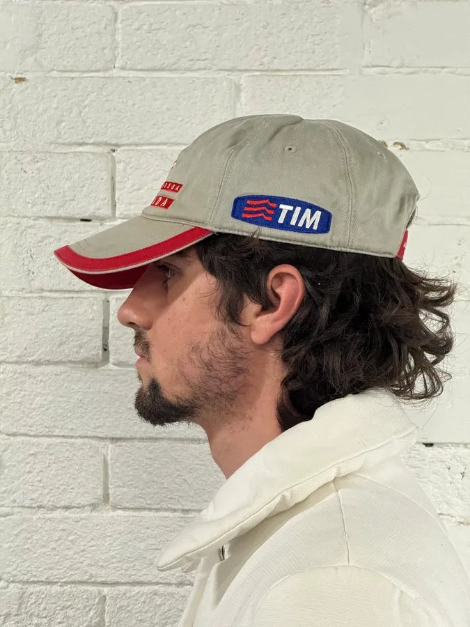 2000s Prada Luna Rossa Beige Cap - Image 3