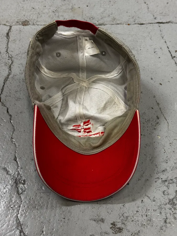 2000s Prada Luna Rossa Beige Cap - Image 6