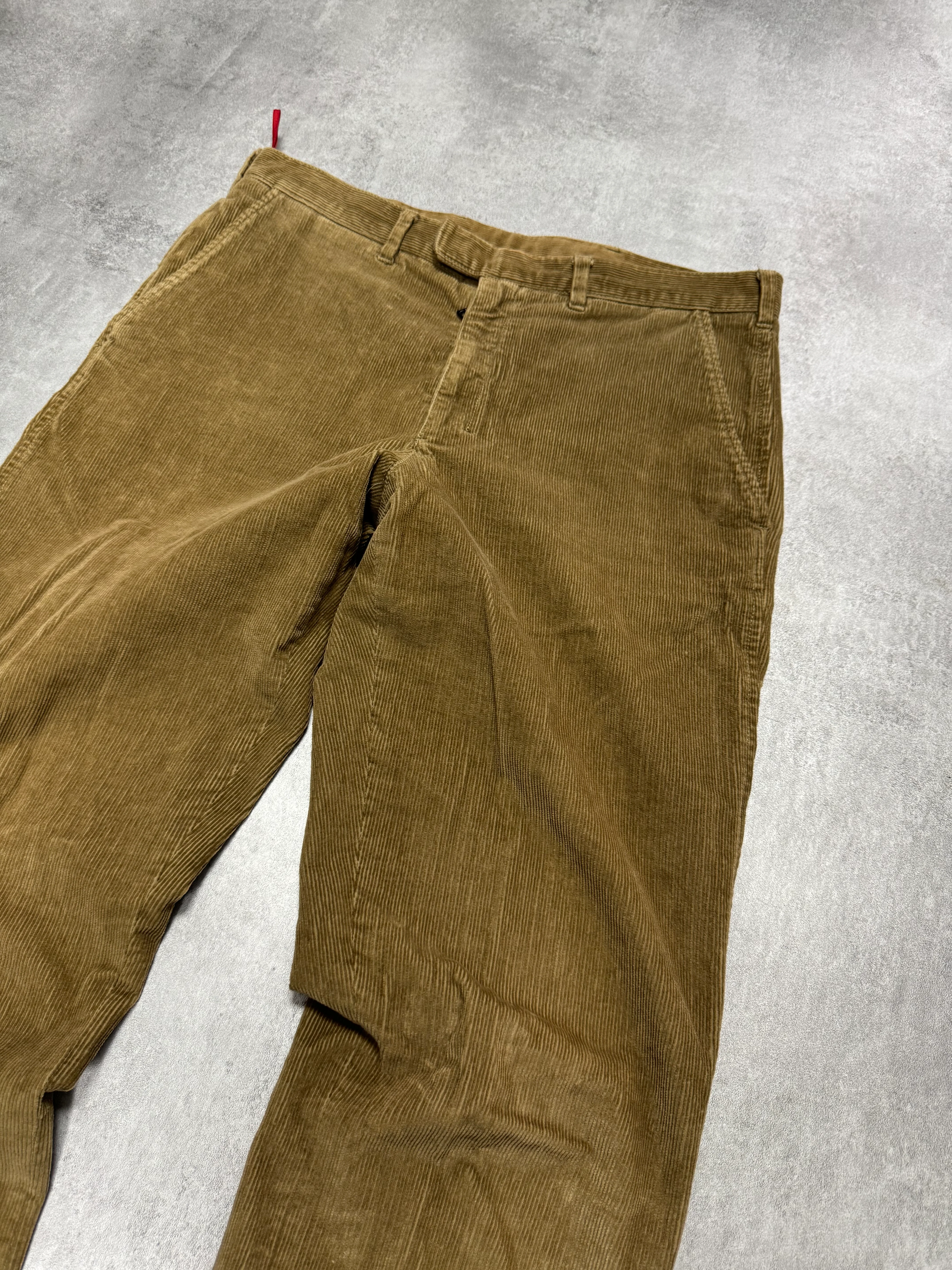 2000s Prada Luna Rossa Beige Corduroy Pants - Image 3