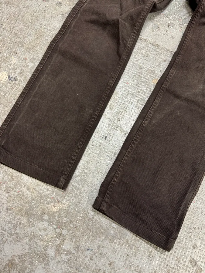 2000s Prada Luna Rossa Brown Pants - Image 4