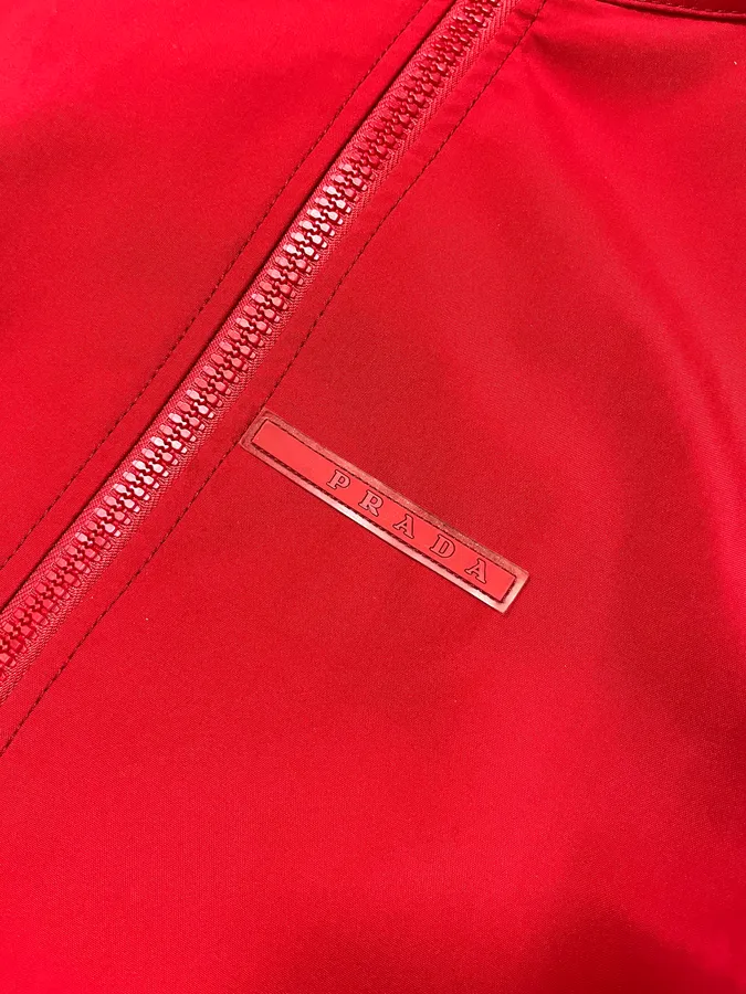 2000s Prada Luna Rossa Red Jacket - Image 8
