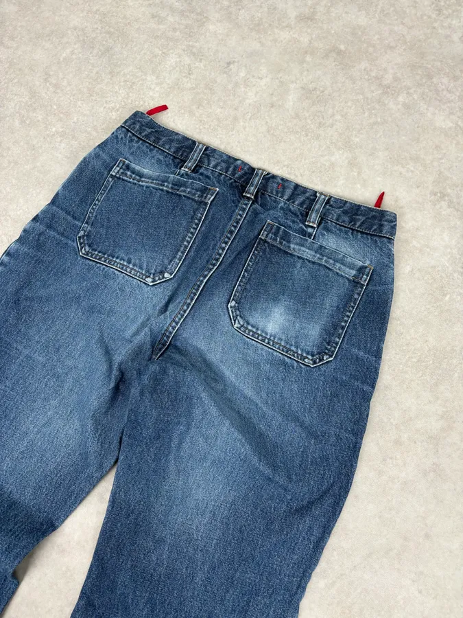 2000s Prada Milano Classic Blue Denim Jeans - Image 7