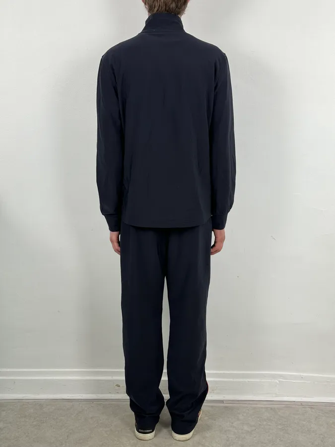 2000s Prada Navy Contrast Red Stripe Tracksuit Set - Image 3
