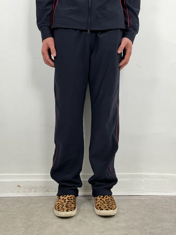 2000s Prada Navy Contrast Red Stripe Tracksuit Set - Image 8