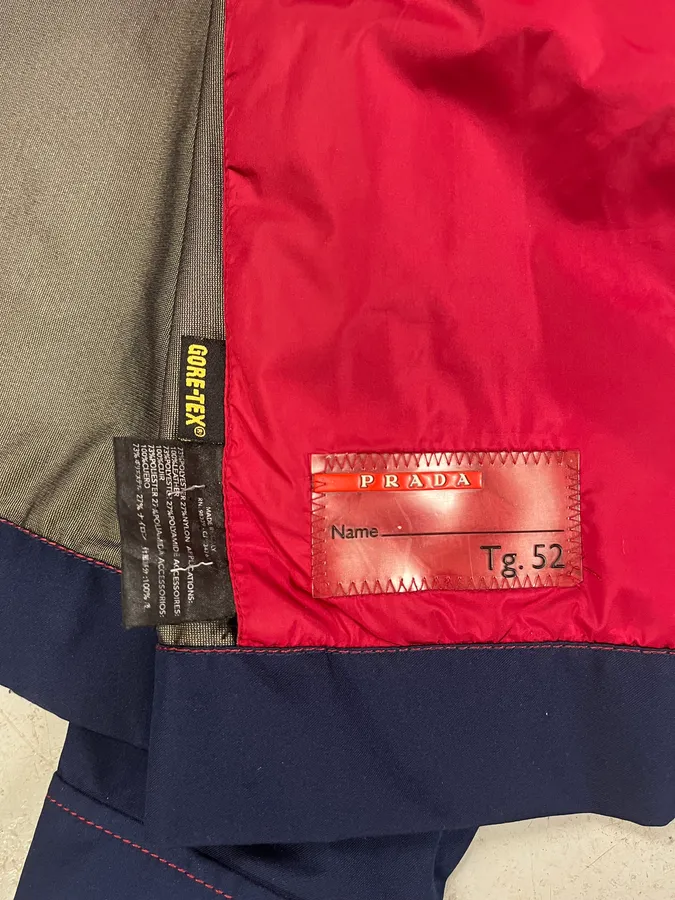 2000s Prada Navy Light Sport Jacket - Image 8