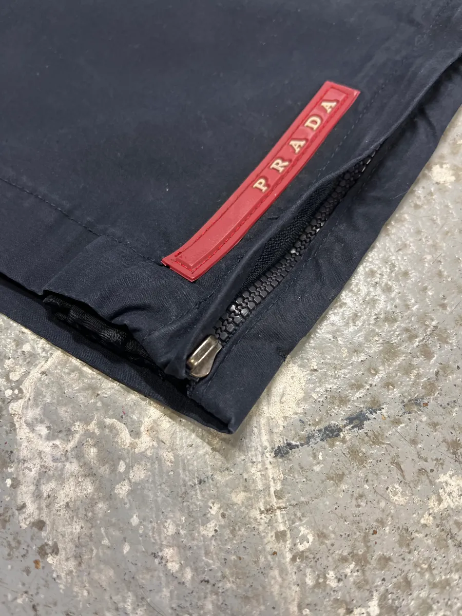 2000s Prada Navy Linea Rossa Pants - Image 17