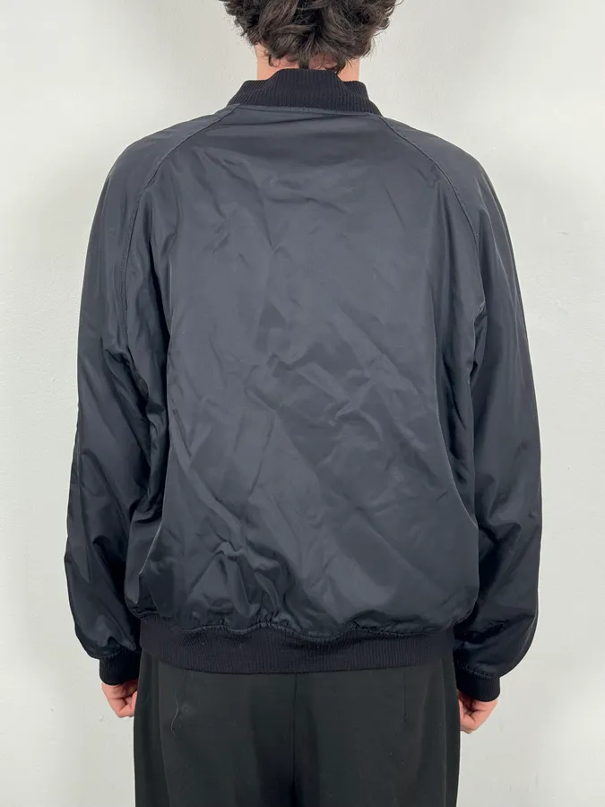 2000s Prada Navy Nylon Bomber Jacket - Image 3