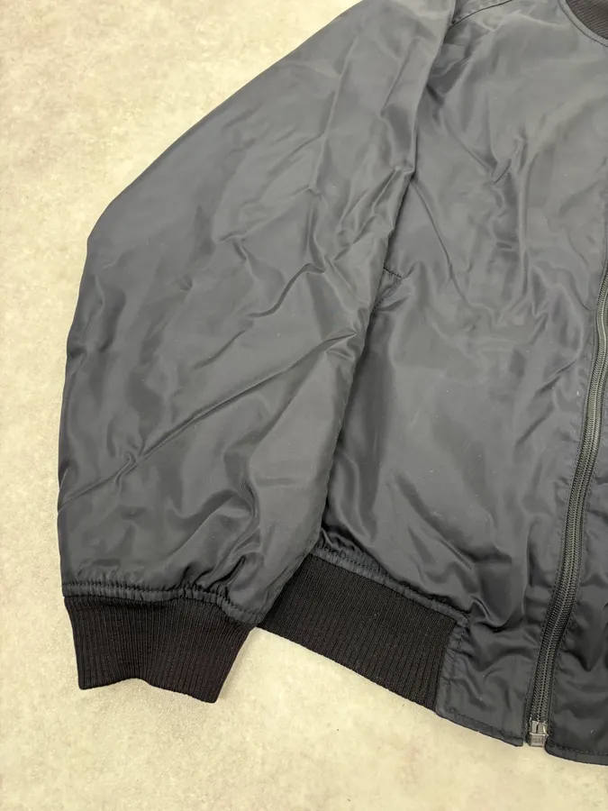 2000s Prada Navy Nylon Bomber Jacket - Image 8