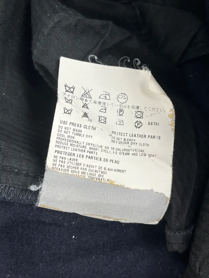 2000s Prada Navy Wool Minimalist Pants - Image 12