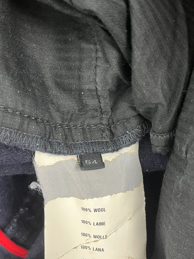 2000s Prada Navy Wool Minimalist Pants - Image 13