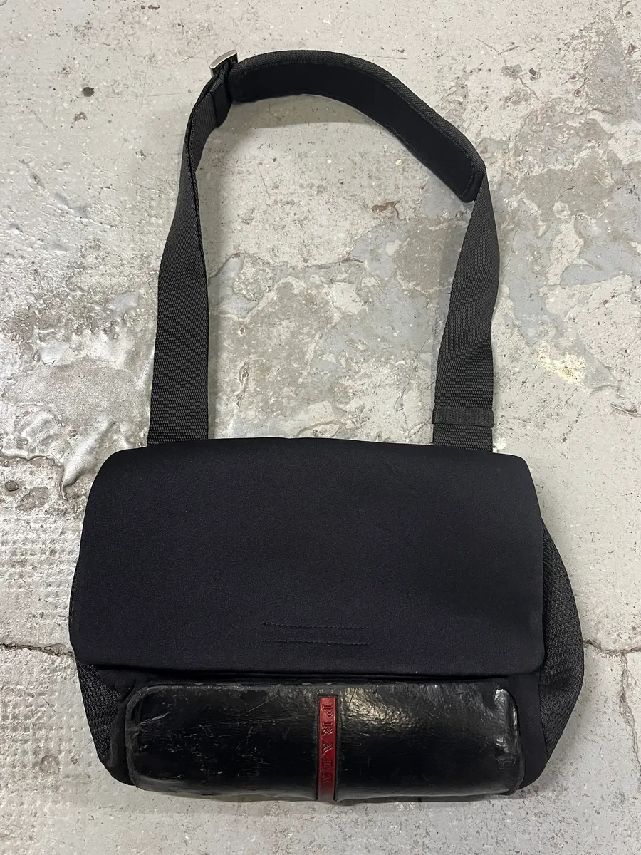2000s Prada Nylon 3D Black Bag