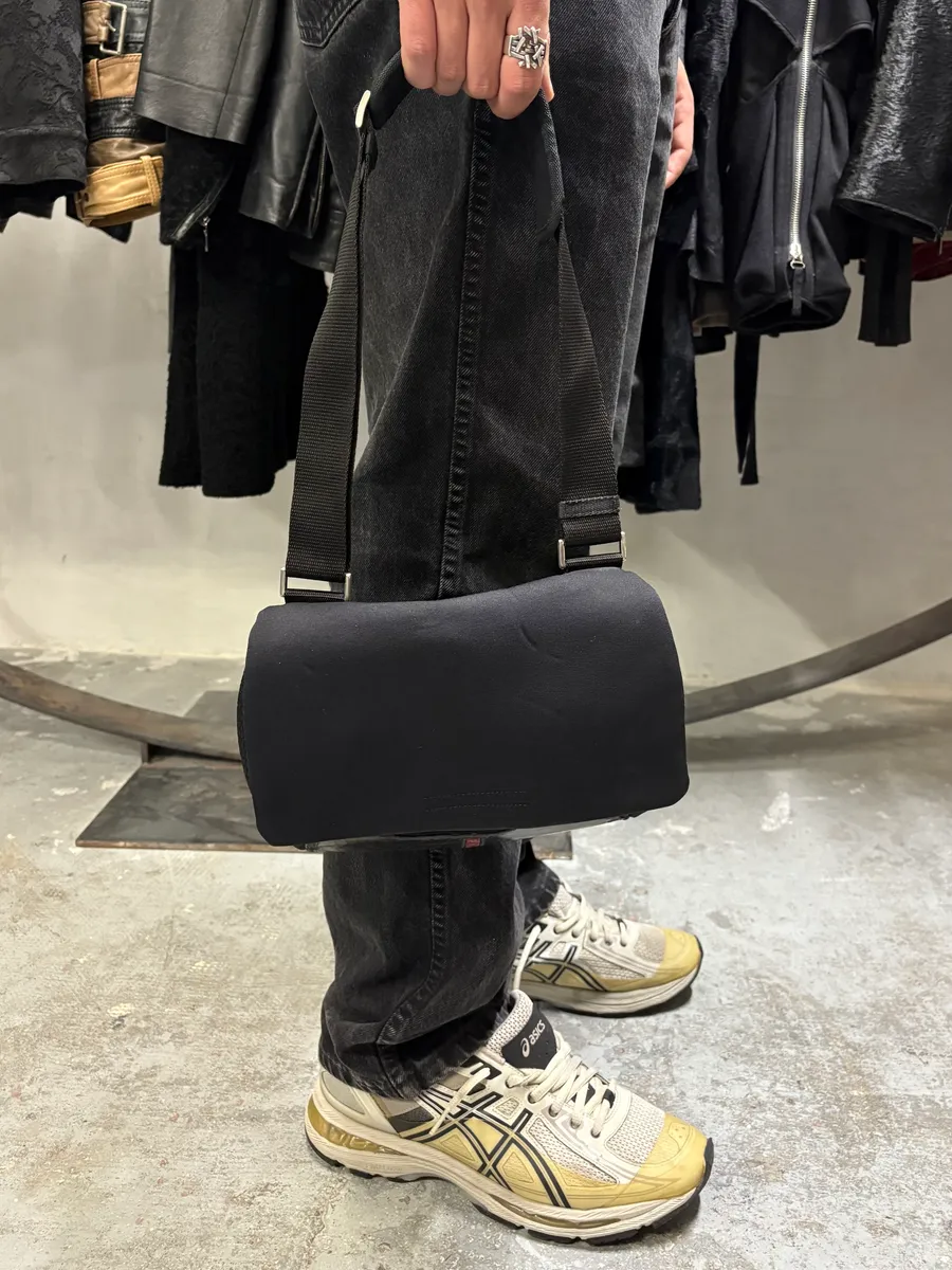 2000s Prada Nylon 3D Black Bag - Image 2
