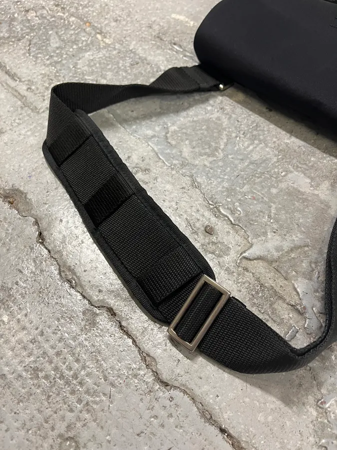 2000s Prada Nylon 3D Black Bag - Image 5