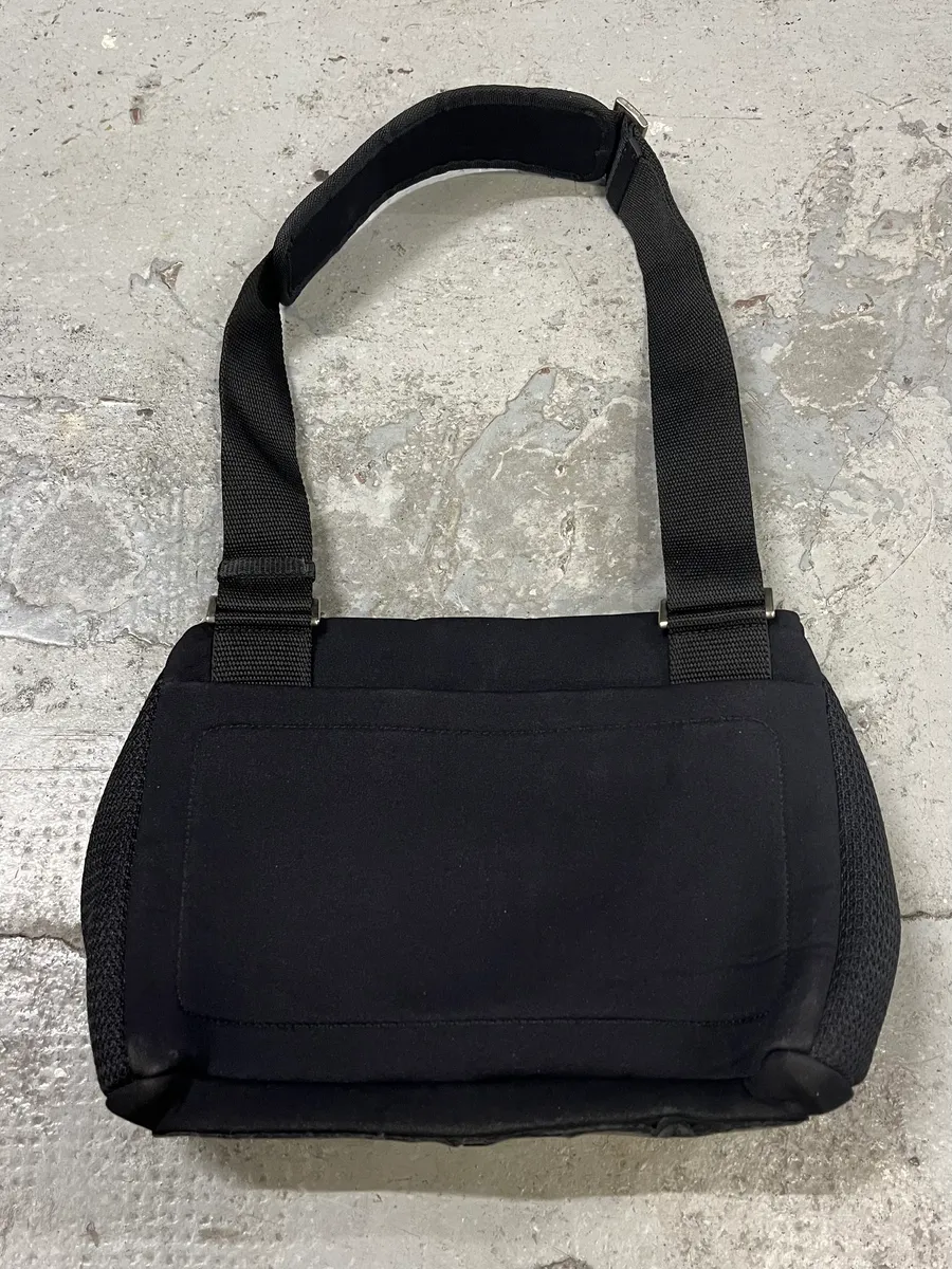 2000s Prada Nylon 3D Black Bag - Image 7