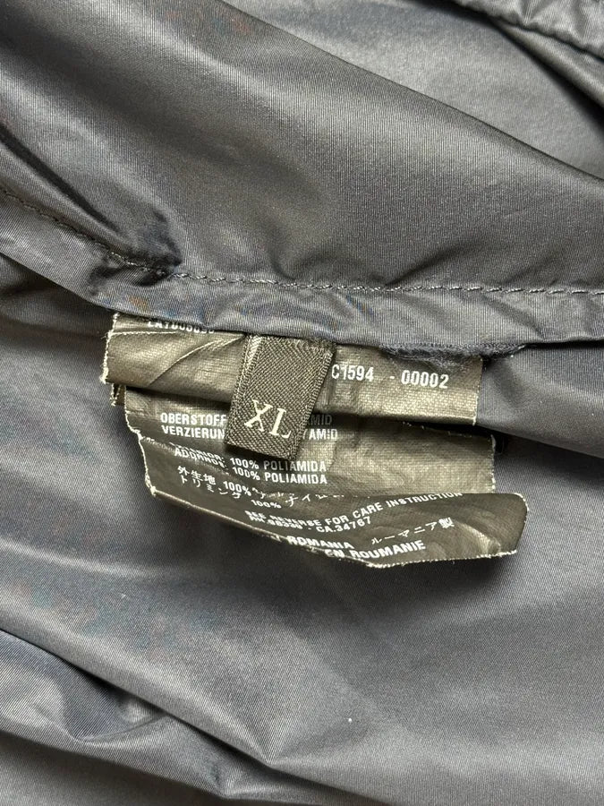 2000s Prada Nylon Navy Bomber Jacket - Image 12