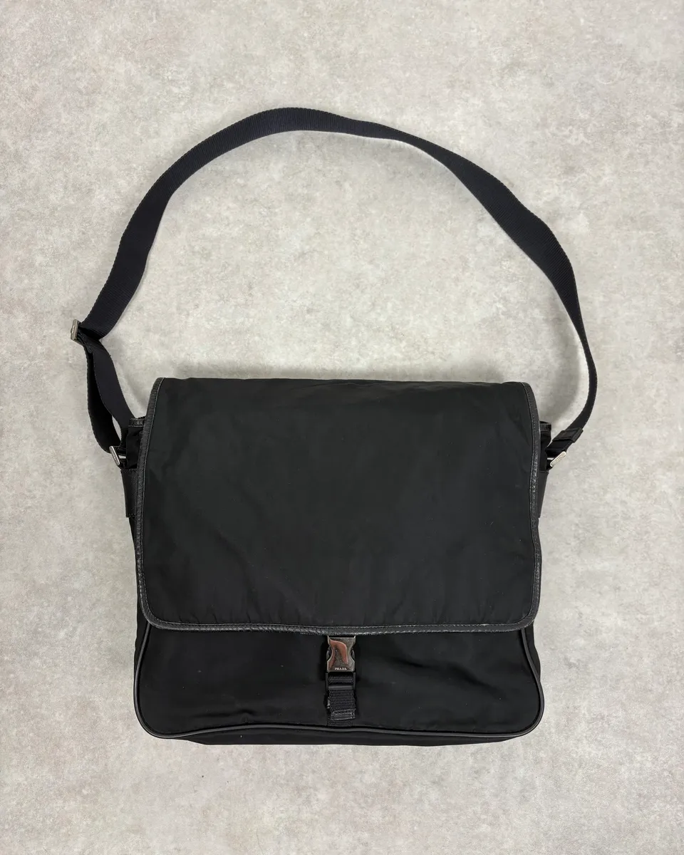 2000s Prada Nylon Shoulder Bag